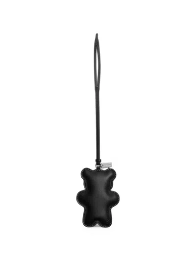 Coach Bear Puffy Bag Charm In Black