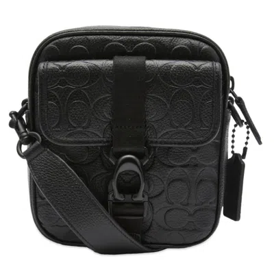 Coach Beck Crossbody Bag In Blackout Signature Leather