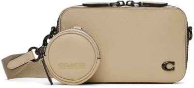 Coach Beige Charter Slim Bag In Ivory