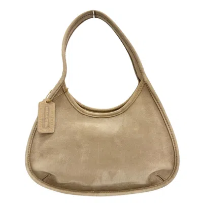 Pre-owned Coach Beige Leather Handbag Shoulder Bag ()