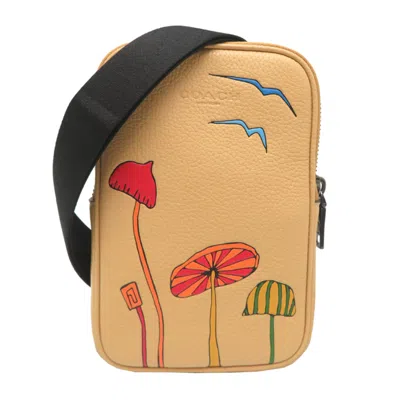 Pre-owned Coach Beige Leather Shoulder Bag Sling Bag ()