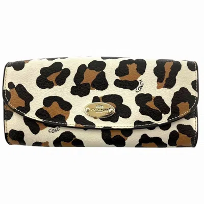 Pre-owned Coach Beige Pvc Wallet (bi-fold) ()