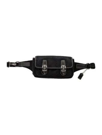 Pre-owned Coach Belt Bag In Black