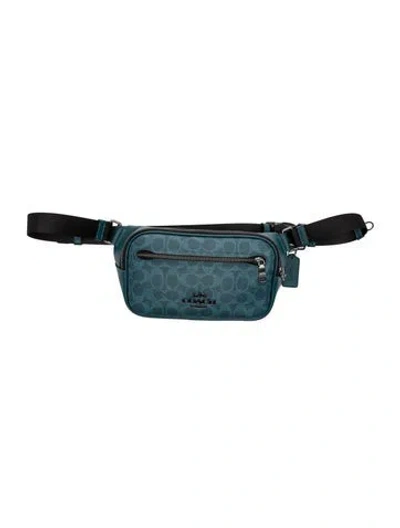 Pre-owned Coach Belt Bag In Blue