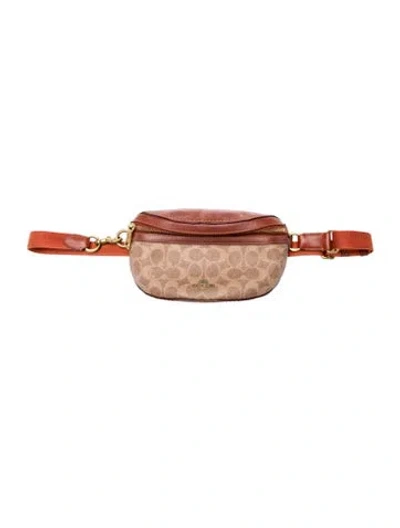 Pre-owned Coach Belt Bag In Brown