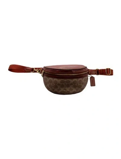 Pre-owned Coach Belt Bag In Neutral