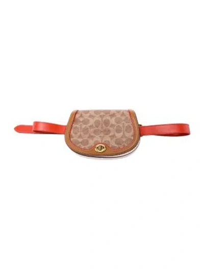 Pre-owned Coach Belt Bag In Pink