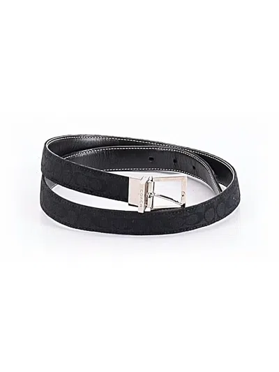 Pre-owned Coach Belt In Black