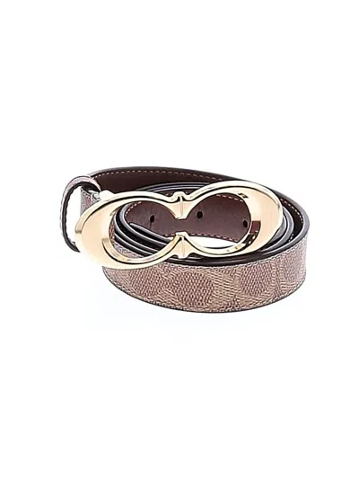 Pre-owned Coach Belt In Brown