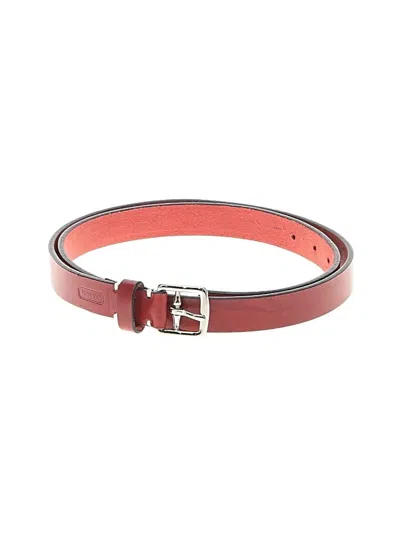 Pre-owned Coach Belt In Red