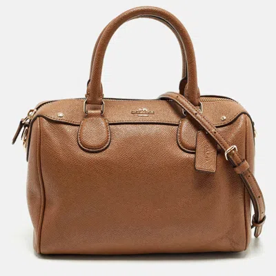 Coach Bennett Mini Brown Leather Satchel