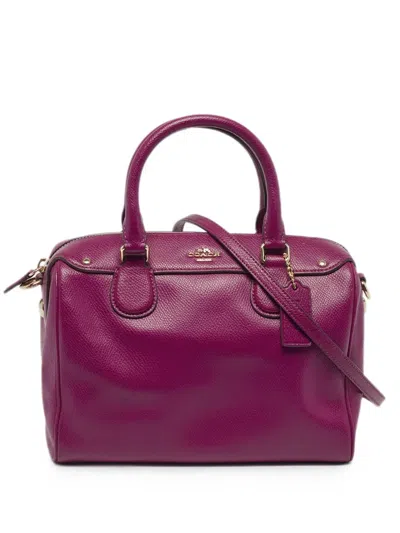 Pre-owned Coach Bennett Mini Satchel Bag In Purple