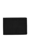 Coach Bi-fold Leather Wallet In Black