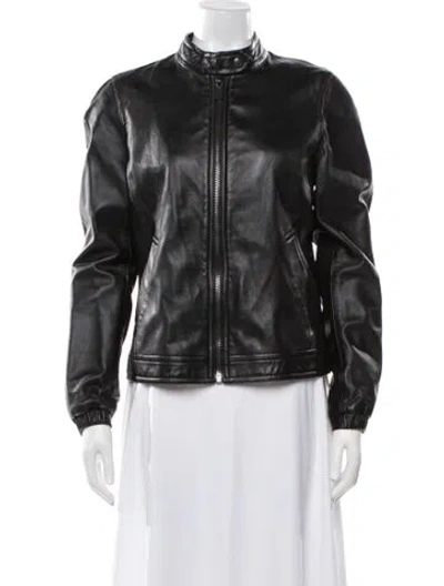 Pre-owned Coach Biker Jacket In Black