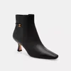 Coach Rebecca Kitten-heel Leather Boots Women In Black