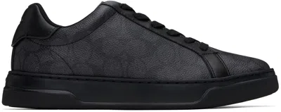 Coach Black & Gray High Line Sneakers In Graphite/black
