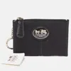 Coach Black Canvas And Leather Wallets In White