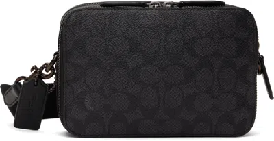 Coach Black Charter Crossbody Bag In Charcoal
