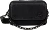Coach Black Charter Flap Crossbody 24 Bag In Washed Black