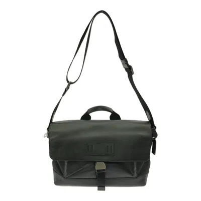 Pre-owned Coach Black Cotton Leather Shoulder Bag ()