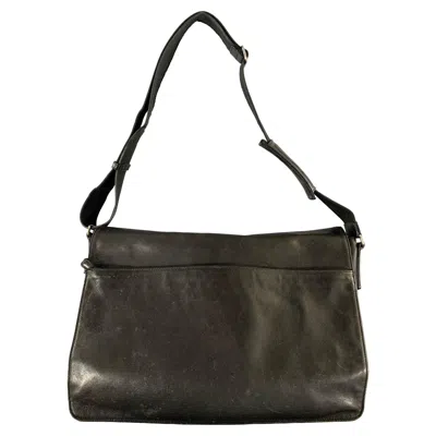 Pre-owned Coach Black Cowhide Leather Messenger Bag