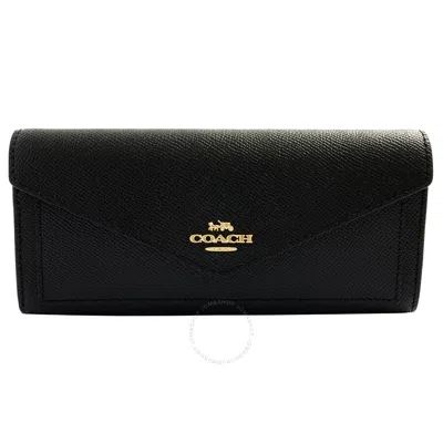 Coach Black Ladies Soft Slim Wallet