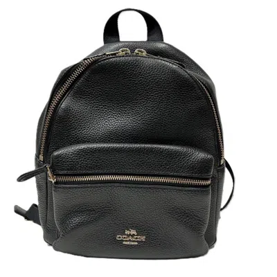 Pre-owned Coach Black Leather Backpack ()