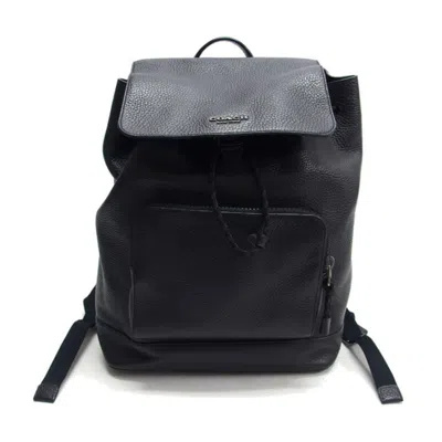 Pre-owned Coach Black Leather Backpack ()