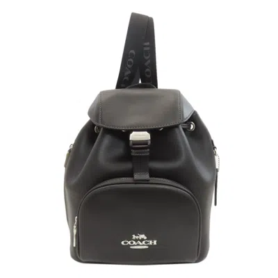 Pre-owned Coach Black Leather Backpack ()