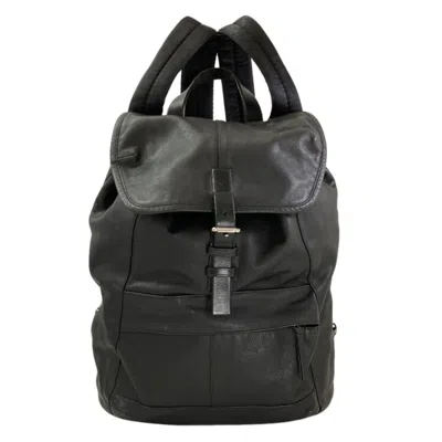 Pre-owned Coach Black Leather Backpack ()