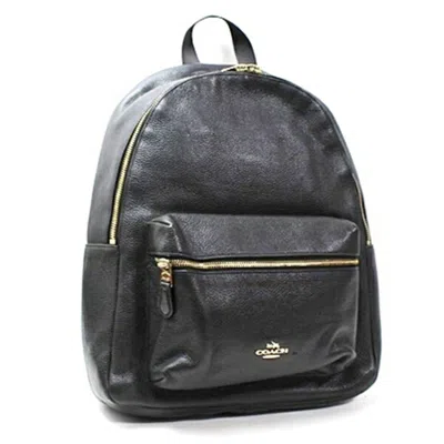 Pre-owned Coach Black Leather Backpack ()