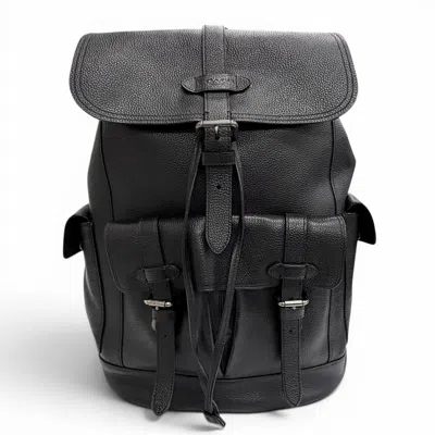 Pre-owned Coach Black Leather Backpack ()