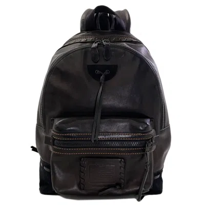 Pre-owned Coach Black Leather Backpack ()