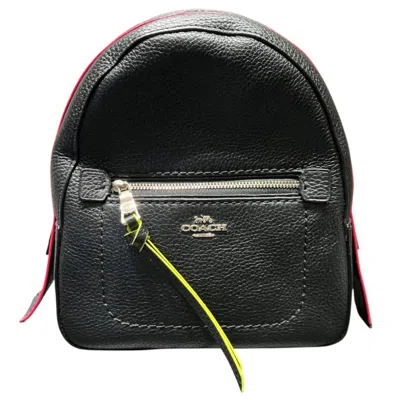 Pre-owned Coach Black Leather Backpack ()