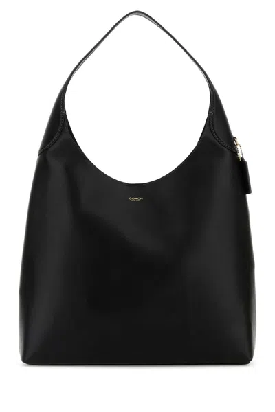 Coach Black Leather Brooklyn 39 Shoulder Bag