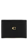 Coach Portacarte In Pelle Nera  Donna In Black