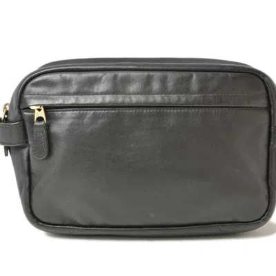 Pre-owned Coach Black Leather Clutch Bag Pouch ()