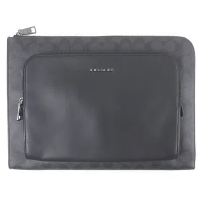 Pre-owned Coach Black Leather Clutch Bag ()