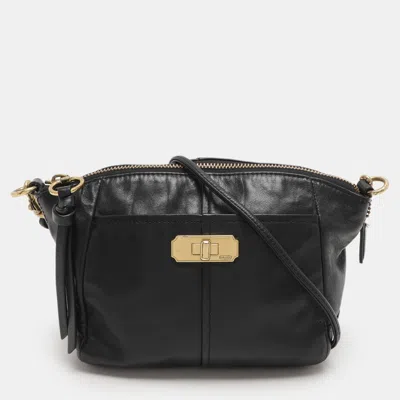 Pre-owned Coach Black Leather Crossbody Bag