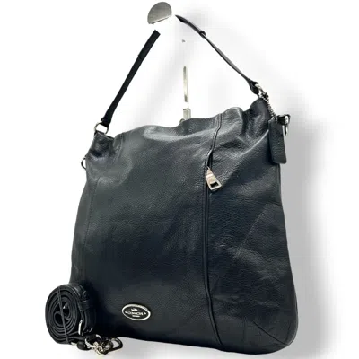 Pre-owned Coach Black Leather Handbag Shoulder Bag ()