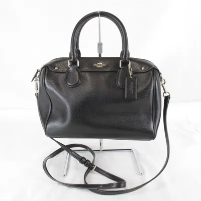Pre-owned Coach Black Leather Handbag Shoulder Bag ()