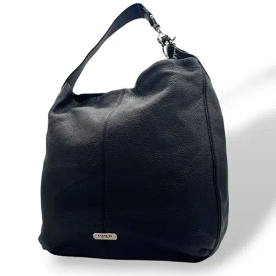 Pre-owned Coach Black Leather Handbag Tote Bag ()