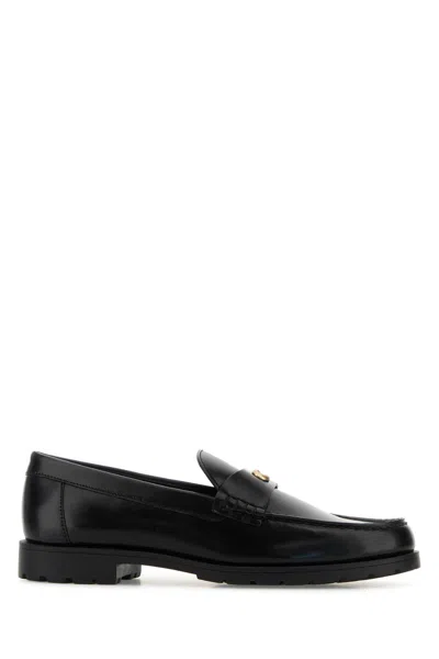 Coach Black Leather Jocelyn Loafers