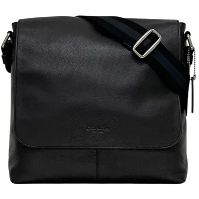 Pre-owned Coach Black Leather Messenger Bag Shoulder Bag ()