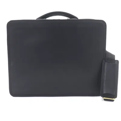 Pre-owned Coach Black Leather Nylon Briefcase Shoulder Bag ()