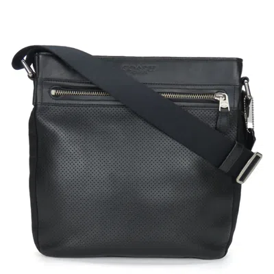 Pre-owned Coach Black Leather Nylon Shoulder Bag ()