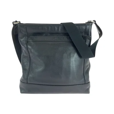 Pre-owned Coach Black Leather Pochette Shoulder Bag ()