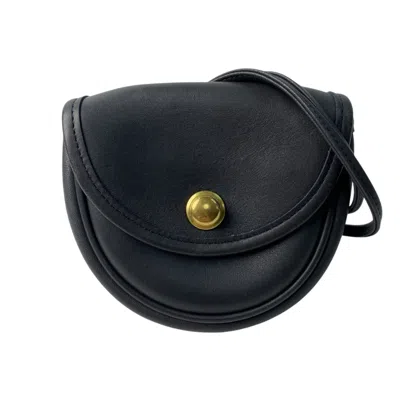 Pre-owned Coach Black Leather Pochette Shoulder Bag ()