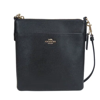 Pre-owned Coach Black Leather Pochette Shoulder Bag ()