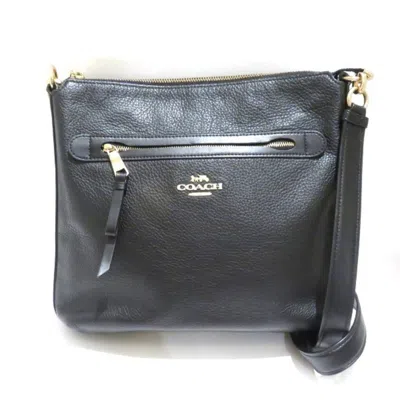 Pre-owned Coach Black Leather Shoulder Bag ()